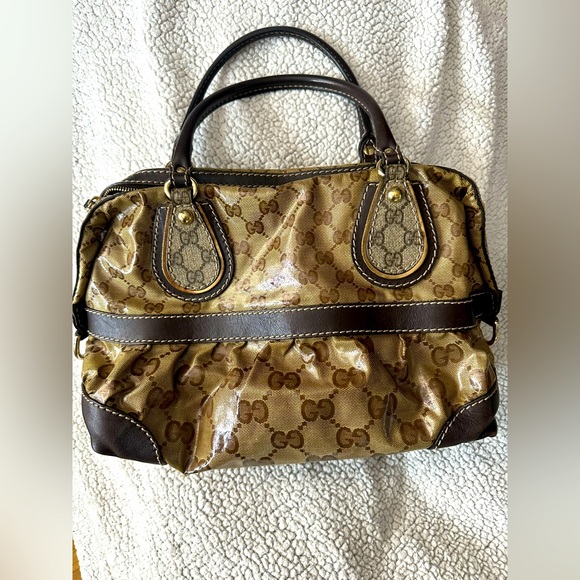 Authentic Gucci Crystal canvas purse - Picture 1 of 12